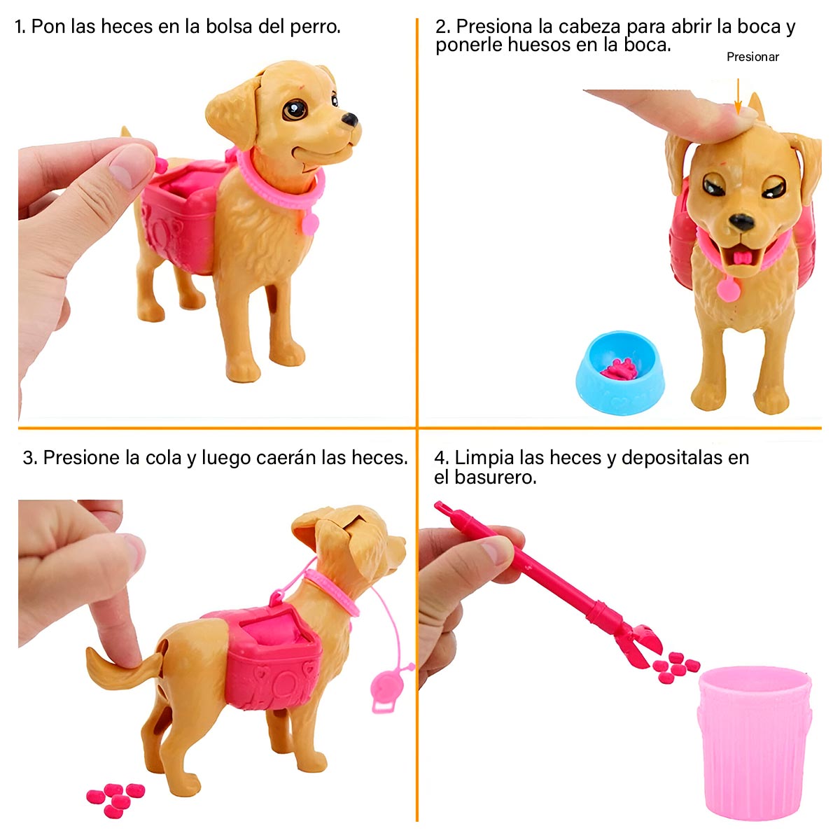 Muñeca Tipo Barbie Perro Mascota